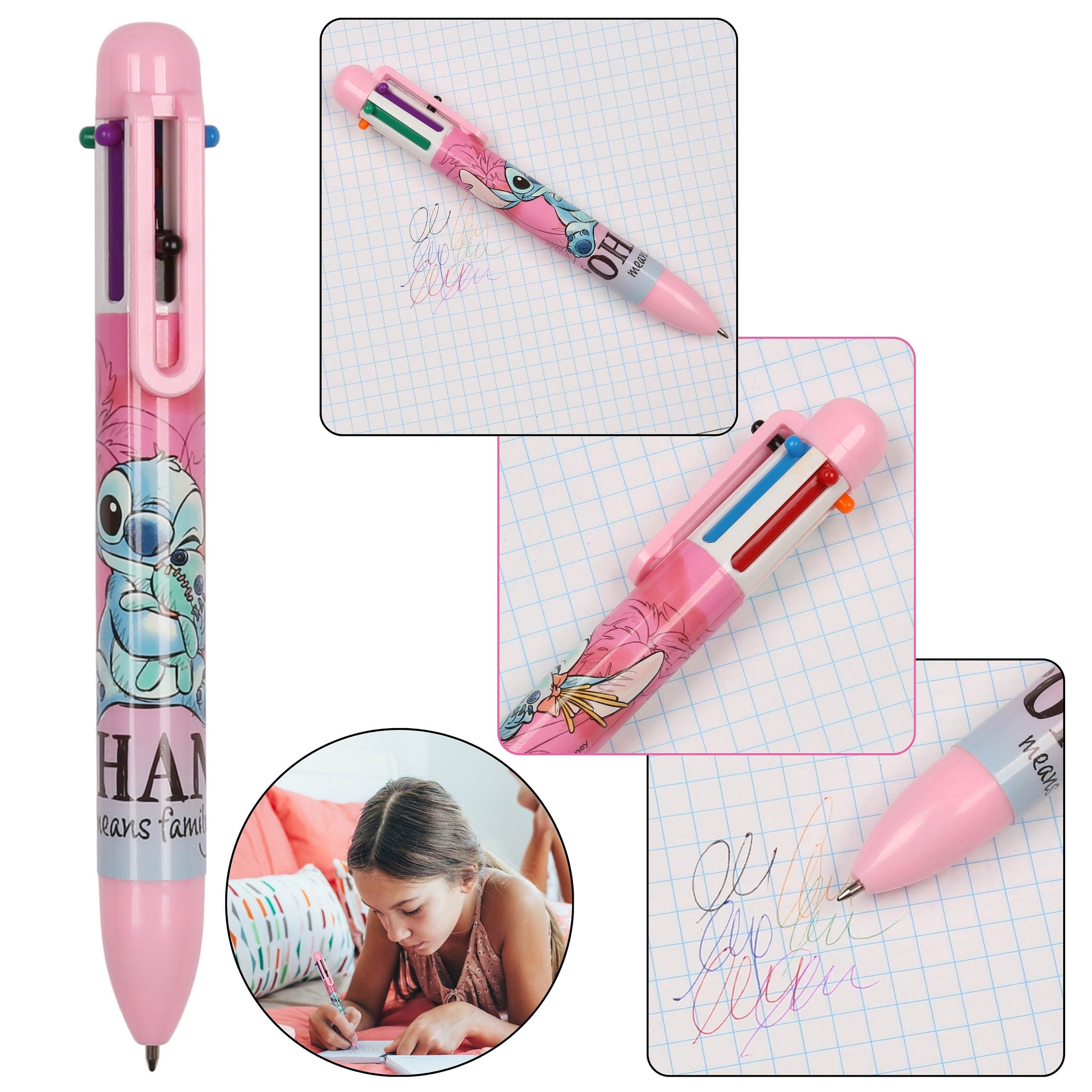 Kugelschreiber DISNEY Stitch Mehrfarbiger Stift 6in1, Farbe, Schulstift