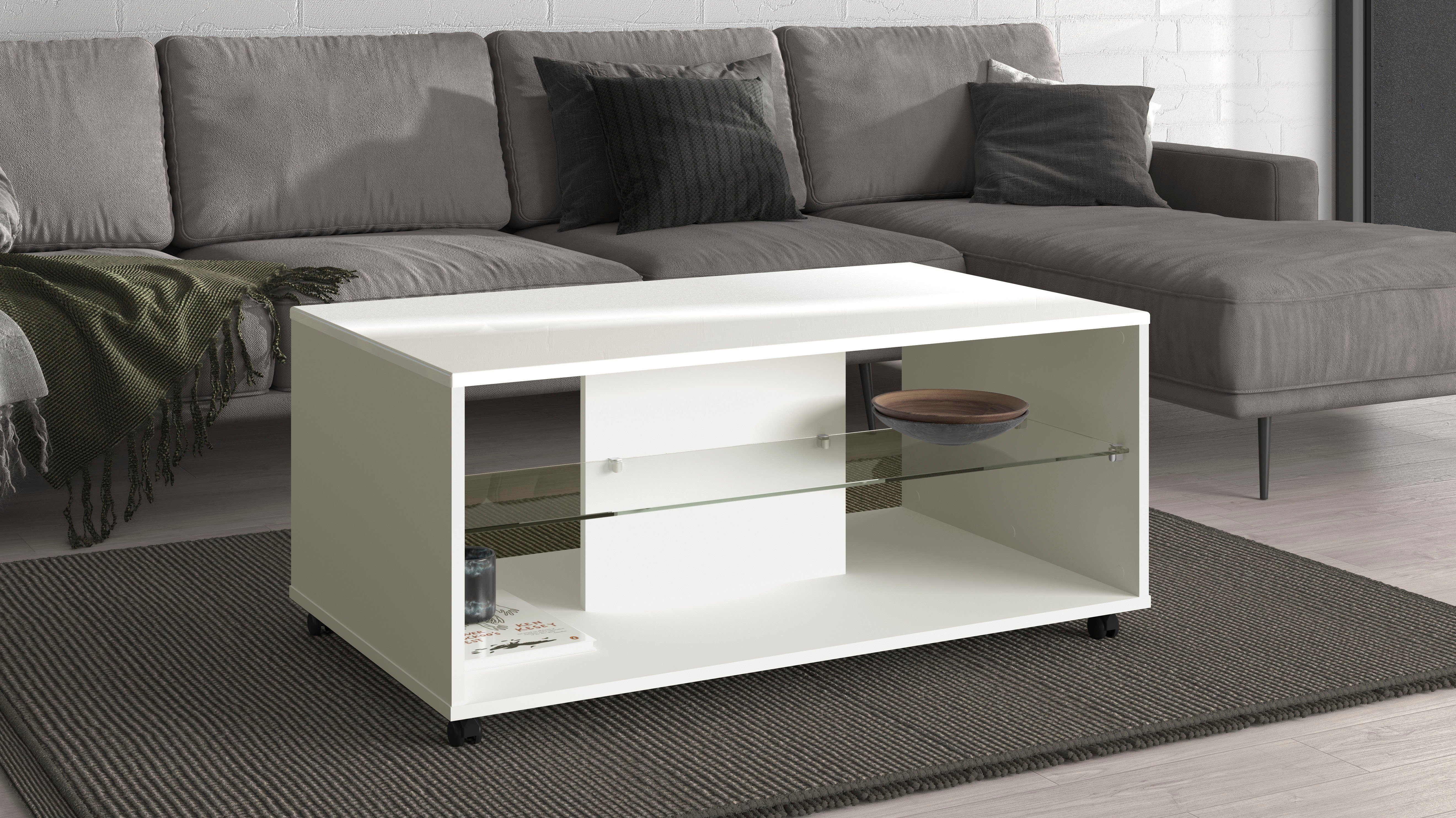 INOSIGN Couchtisch Trentino, Breite ca. 101 cm, mit Rollen