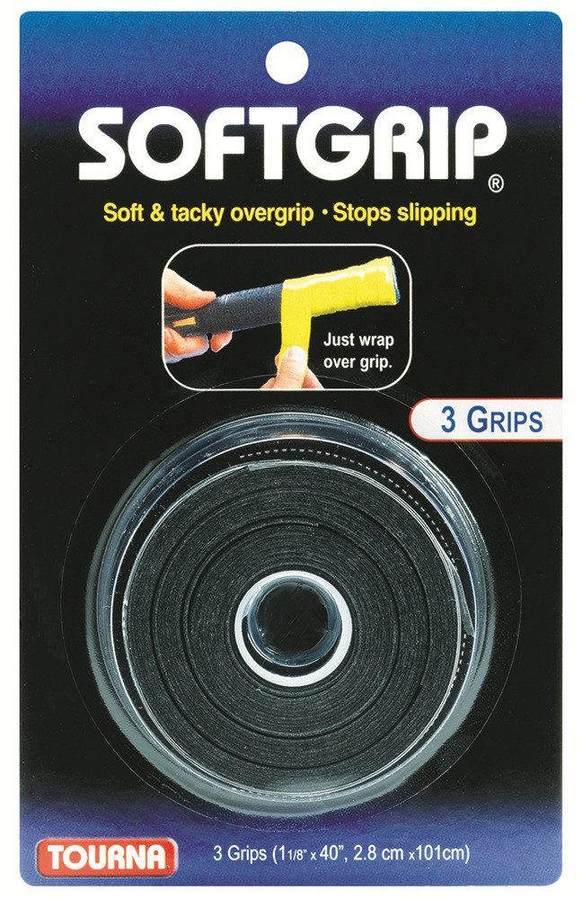 Griffband Overgrip Softgrip schwarz 3er