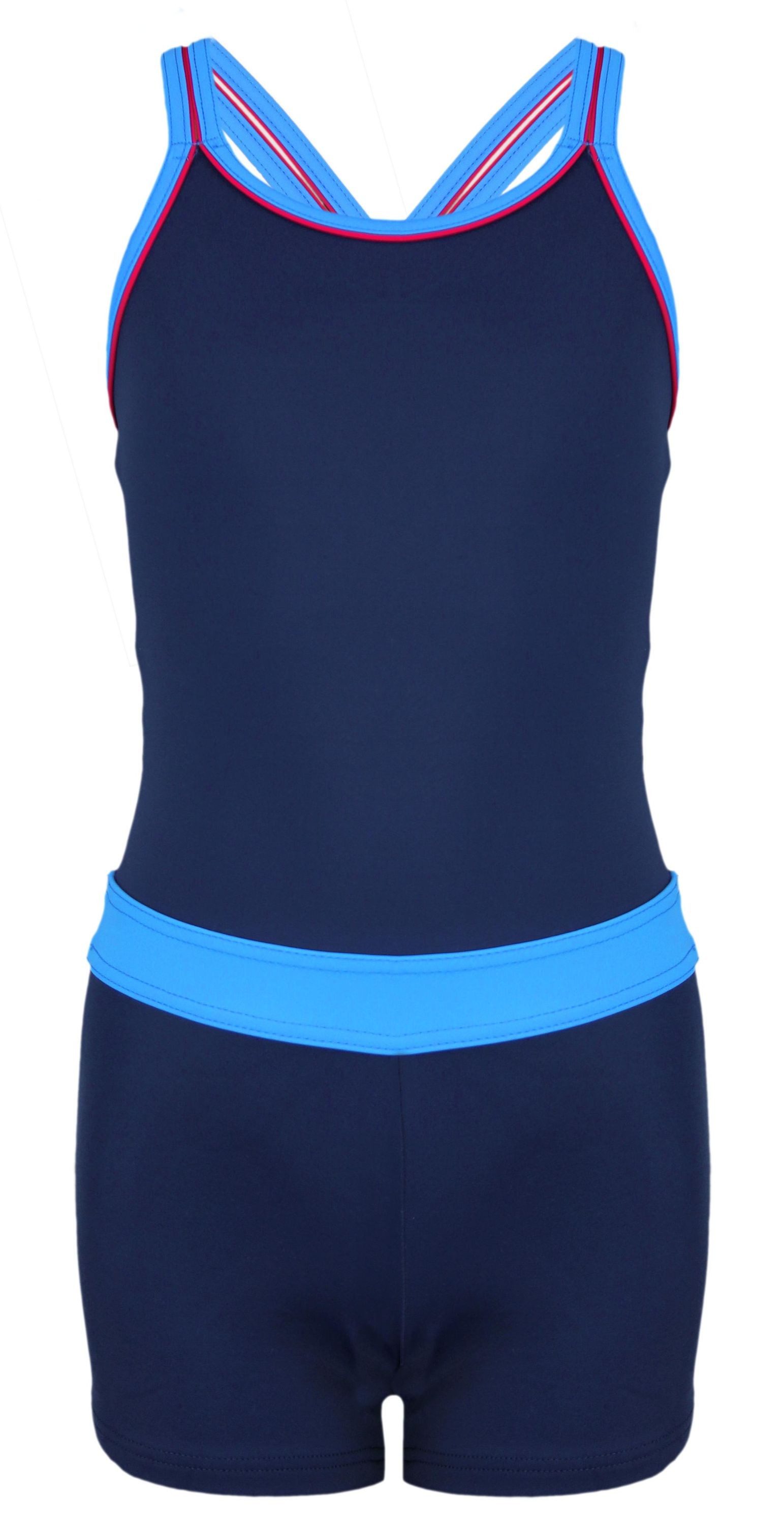 Aquarti Badeanzug Aquarti Mädchen Badeanzug mit Bein Racerback