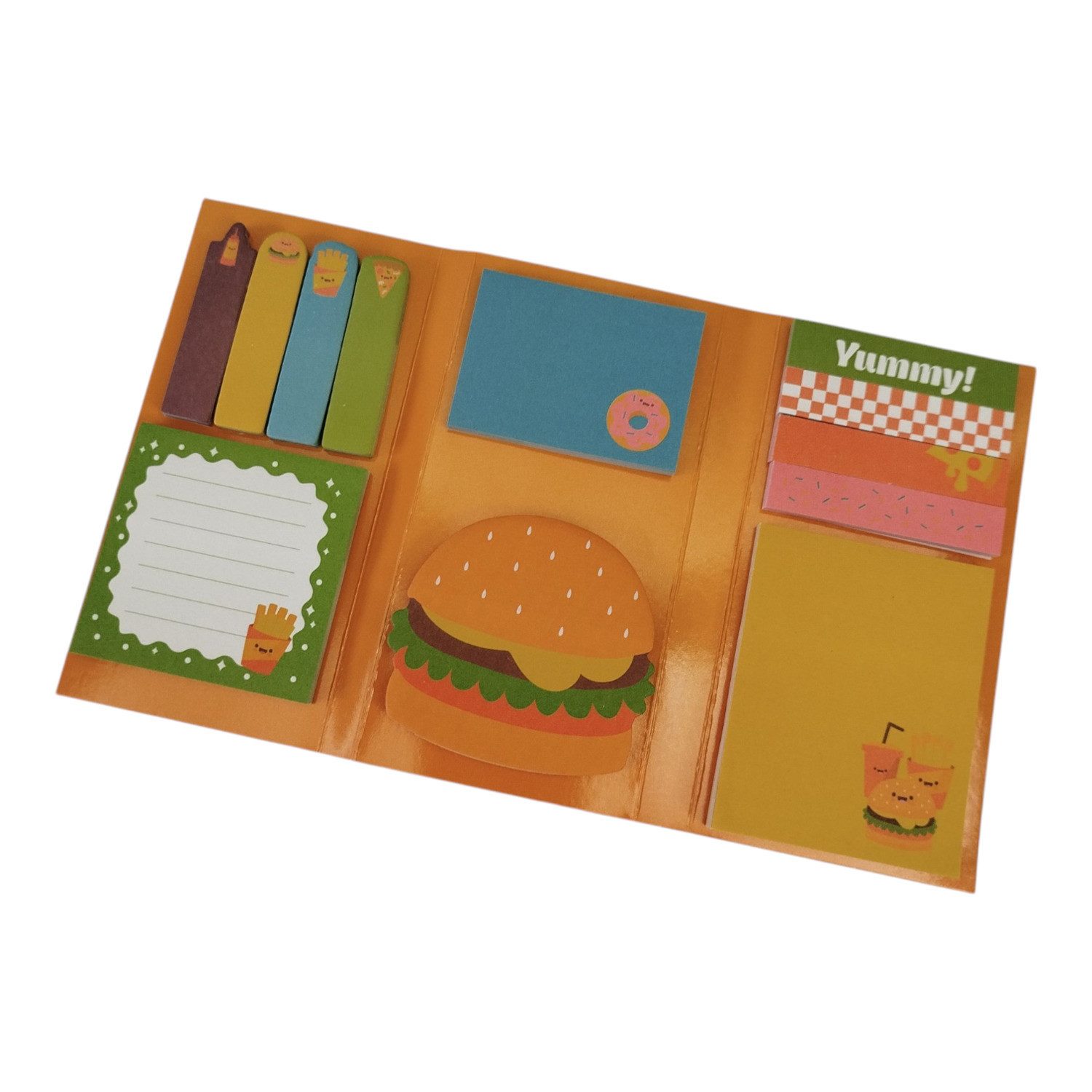 Out of the Blue Haftnotizblock Fast Food Haftnotizen Fast Food Klebezettel im Kawaii Stil