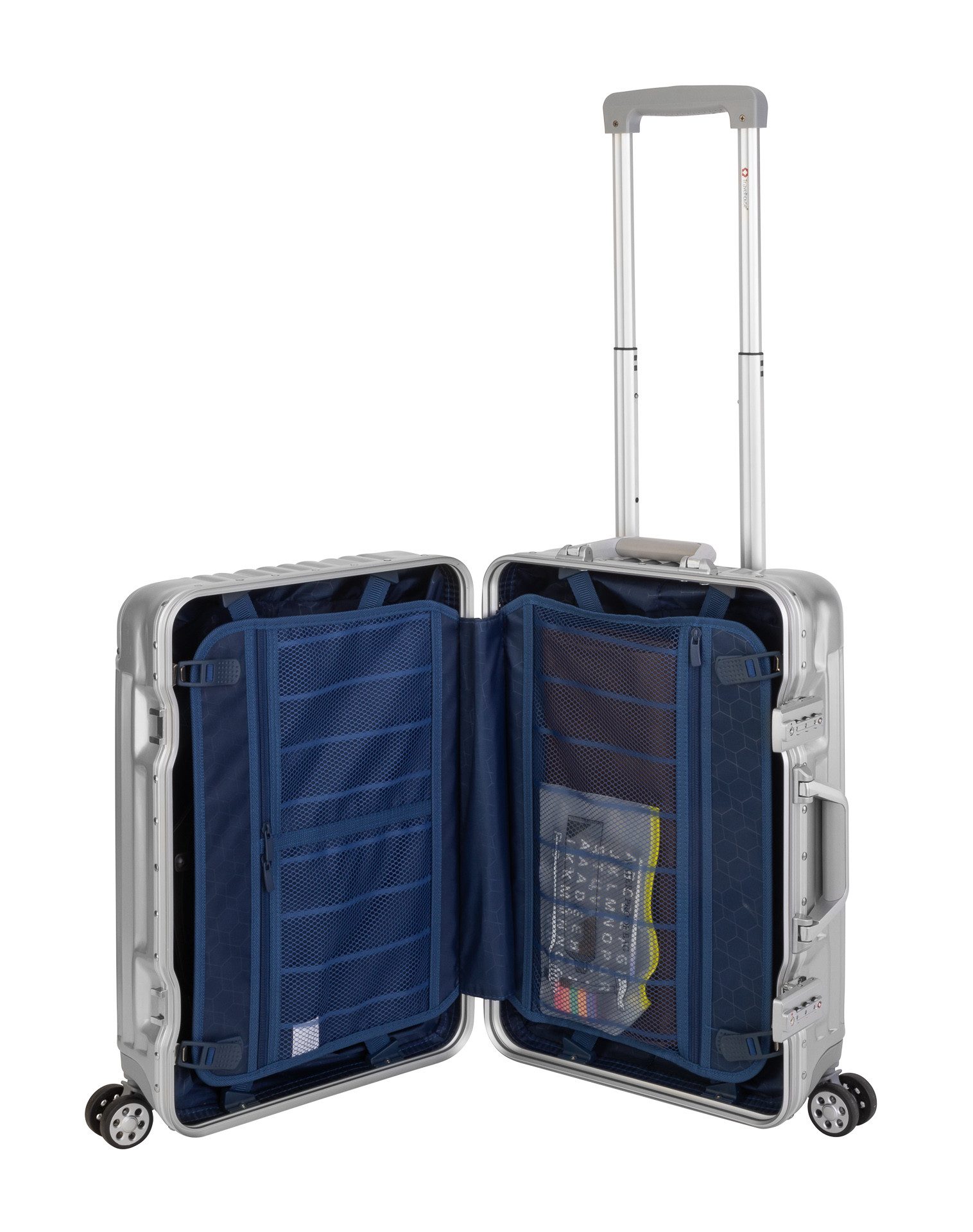 Travelhouse Hartschalen-Trolley London, 4 Rollen, TSA Zahlenschloss Alu-Rah günstig online kaufen