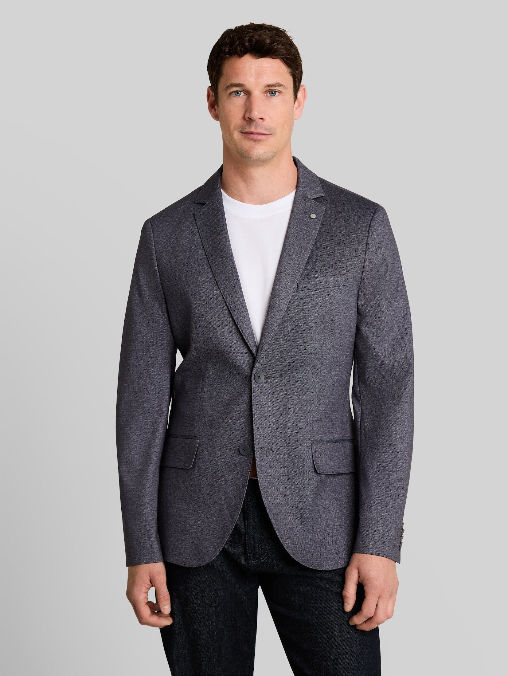 TOM TAILOR Sakko Blazer Regular Fit Sakko mit Taschen