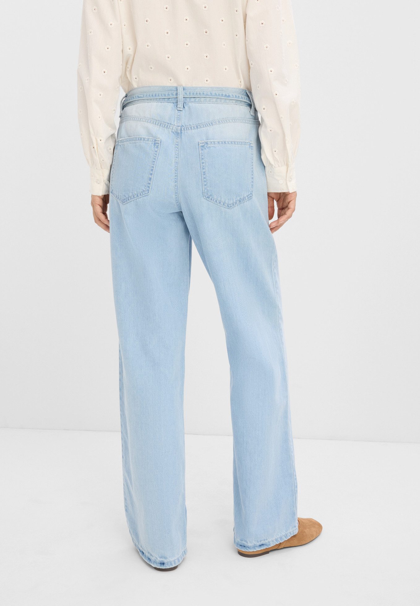 bonprix Weite Jeans lockerer Loose Fit, low Stretch Denim, 5-Pocket-Design