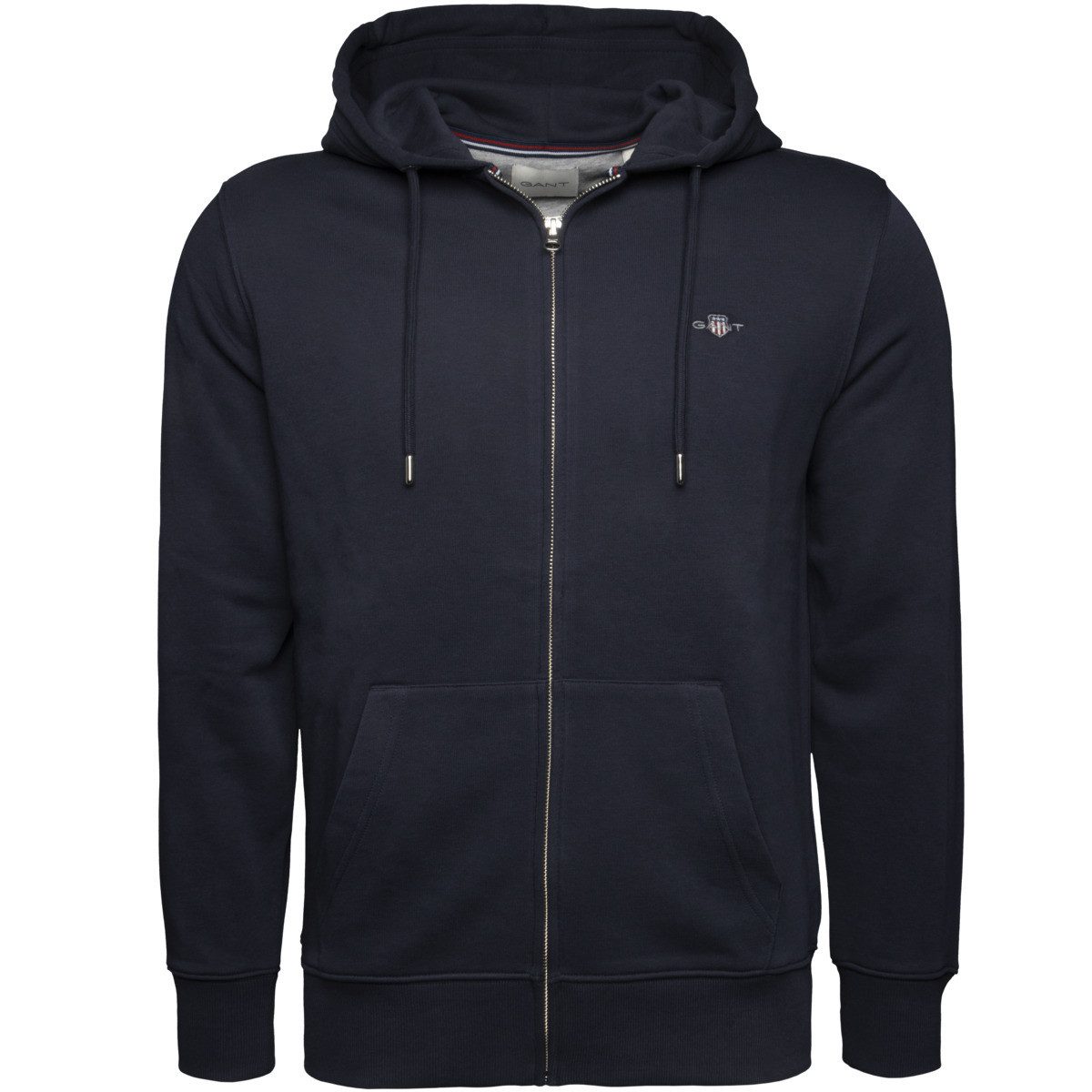 Gant Kapuzenpullover Reg Shield Full Zip Herren Hoodie, Pullover, Sweatshir günstig online kaufen