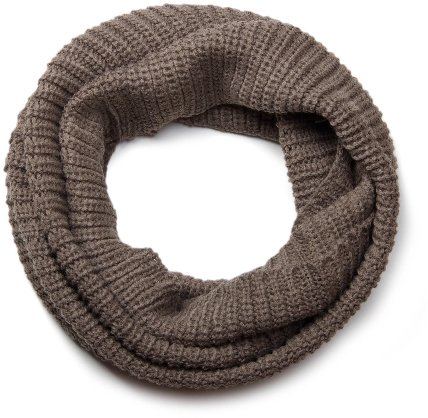 styleBREAKER Strickschal Unifarbener Feinstrick Loop, (1-St)