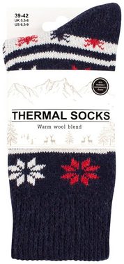 Cotton Prime® Thermosocken Unisex Wintersocken mit Wolle (2-Paar)