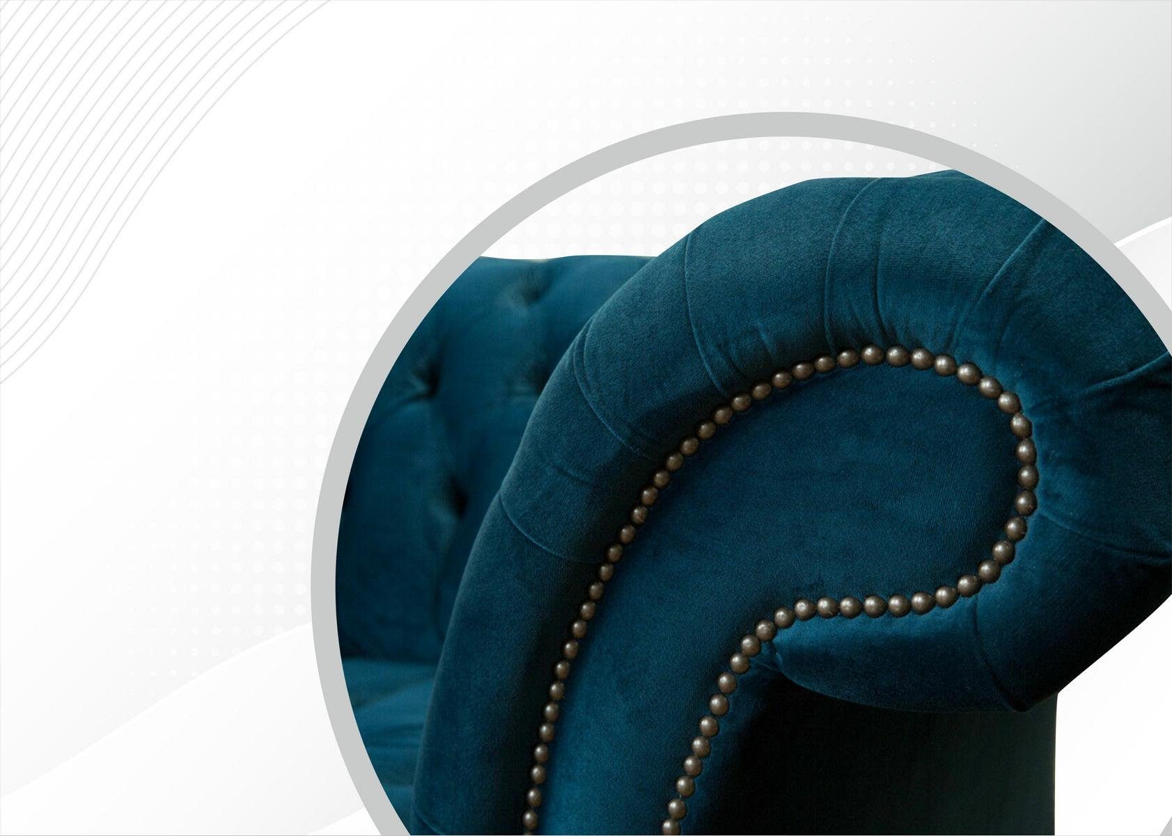 JVmoebel Sofa, Polster Modern Dreisitzer Sofa Couch Sitz Textil Chesterfield Sitzer 3