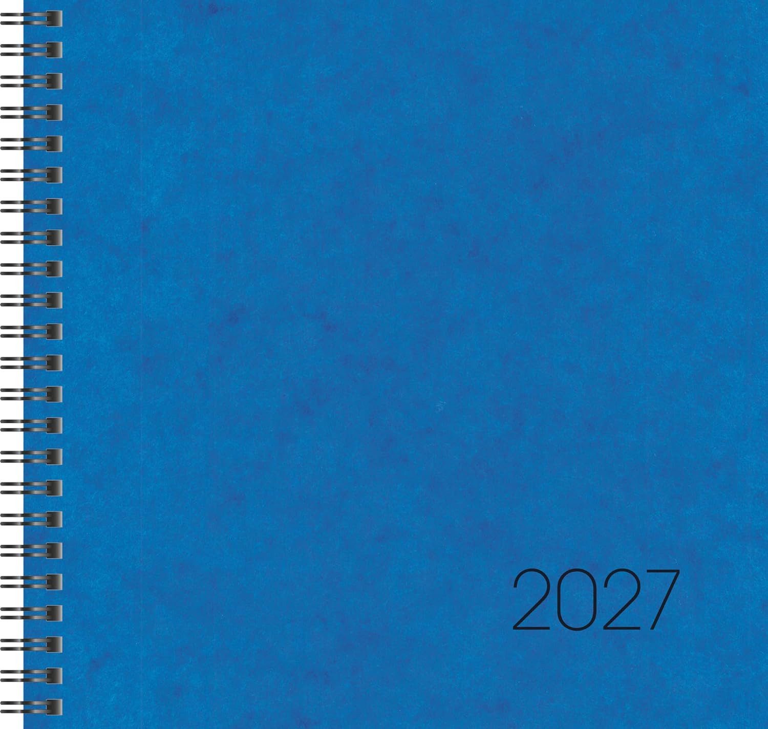 BRUNNEN Buchkalender BRUNNEN Buchkalender Mod. 766 2027, 210×205 mm, Karton, blau