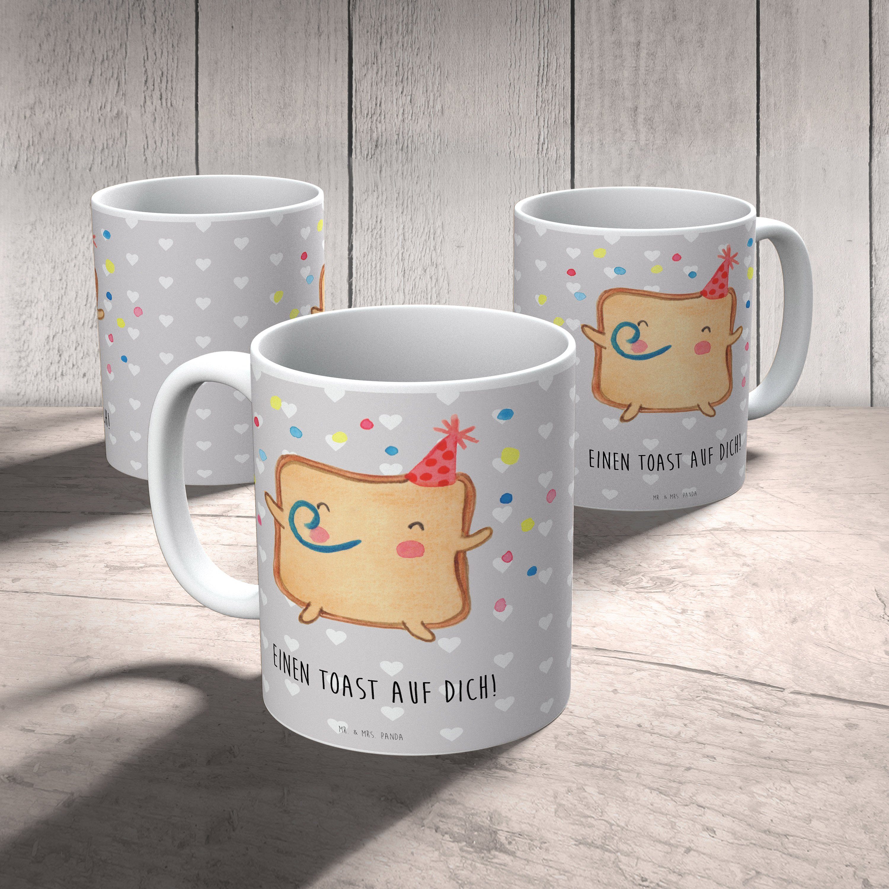 Mr. & Panda Porzellantasse, Mrs. Grau Kaffeet, Party Keramik Geschenk, Toast Tasse - - Liebe, Pastell