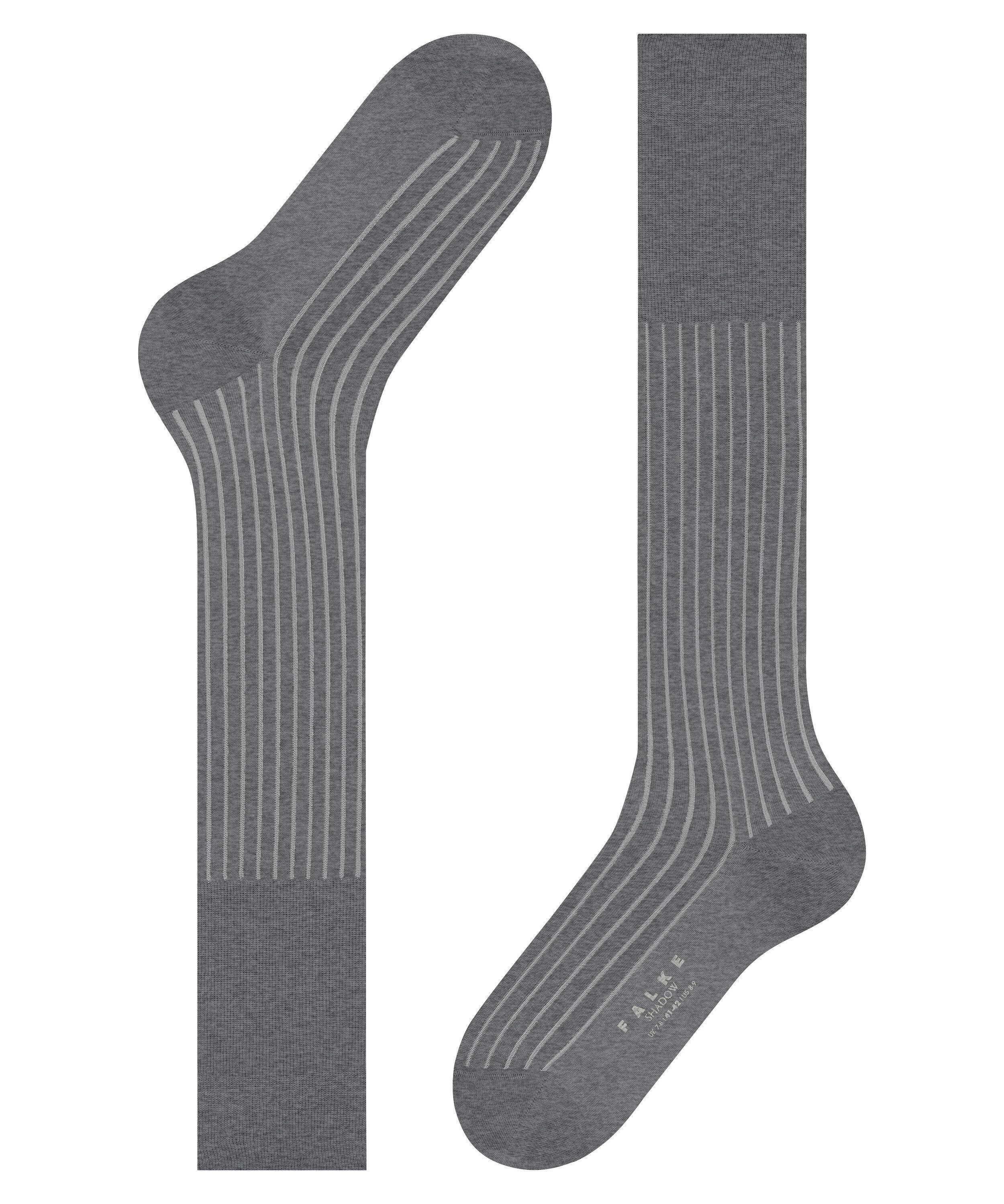 FALKE Kniestrümpfe Shadow Kniestrümpfe mit feiner Rippstruktur (1-Paar) mit feiner Rippstruktur