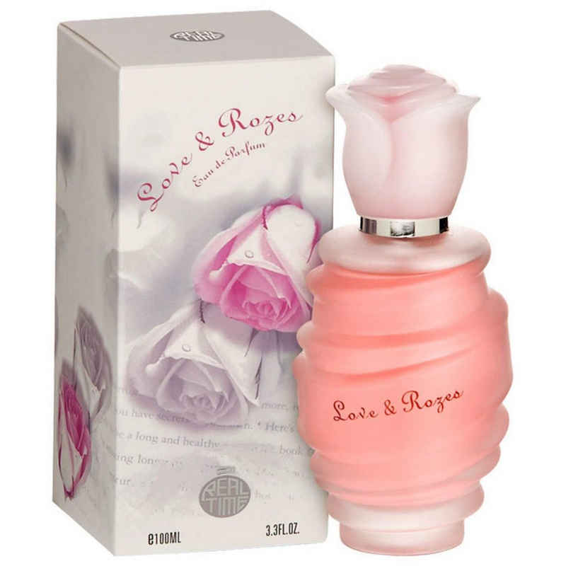 RT Eau de Parfum LOVE & ROZES - Parfüm für Damen - blumig & pudrige Noten, - 100ml - Duftzwilling / Dupe Sale