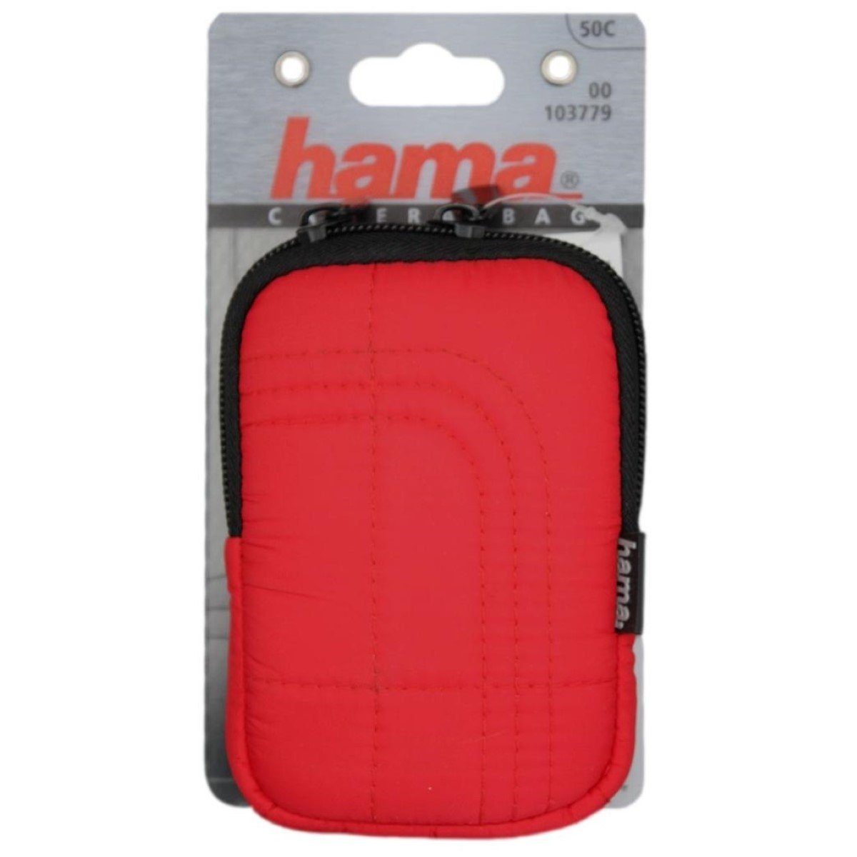 Hama Kameratasche Kamera-Tasche Universal Fancy Memory 50C Rot, Reißverschluss, Innenfach, für kleine Digital-Kamera Foto Digicam
