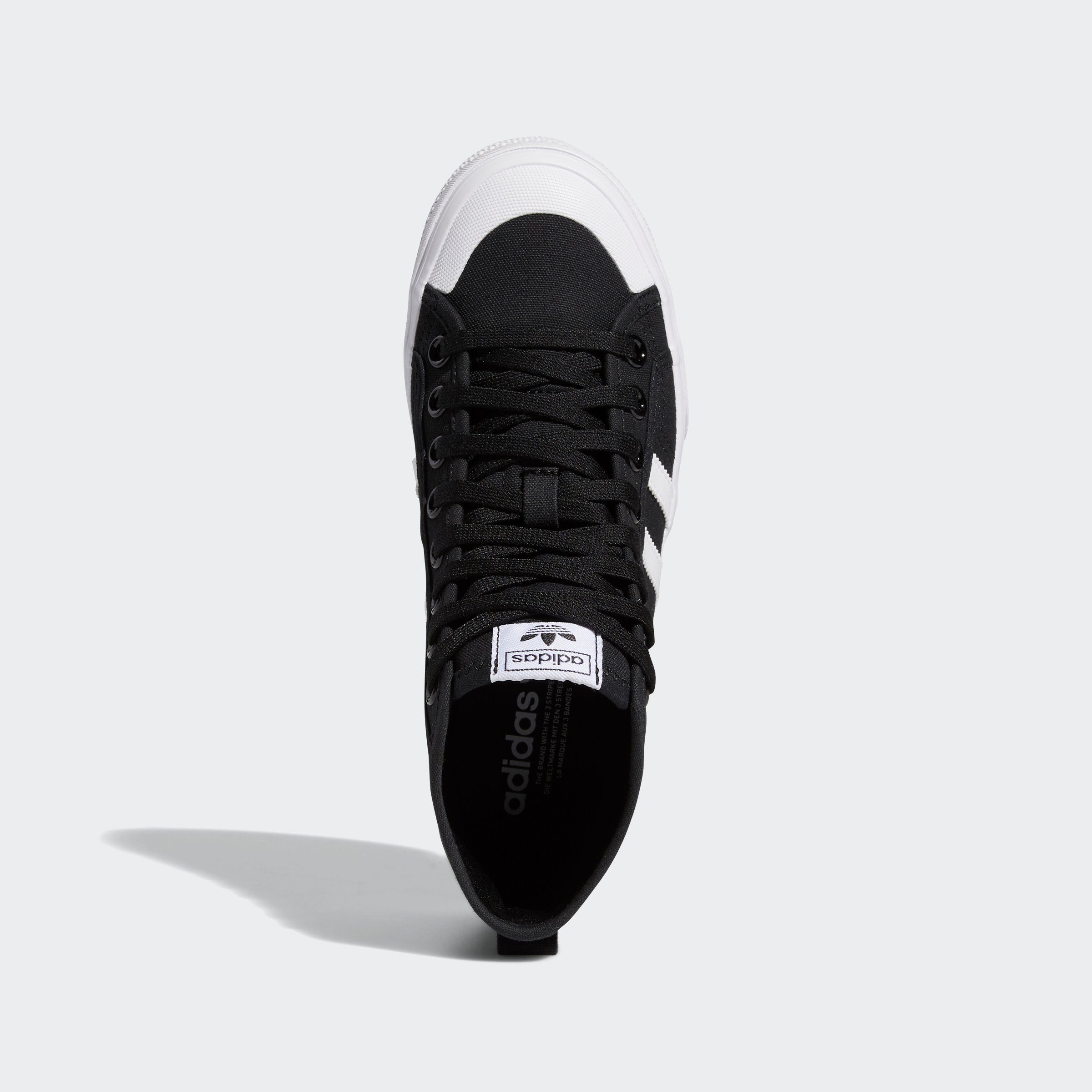 PLATFORM White / Originals Black adidas MID Sneaker NIZZA Core Cloud / Cloud White