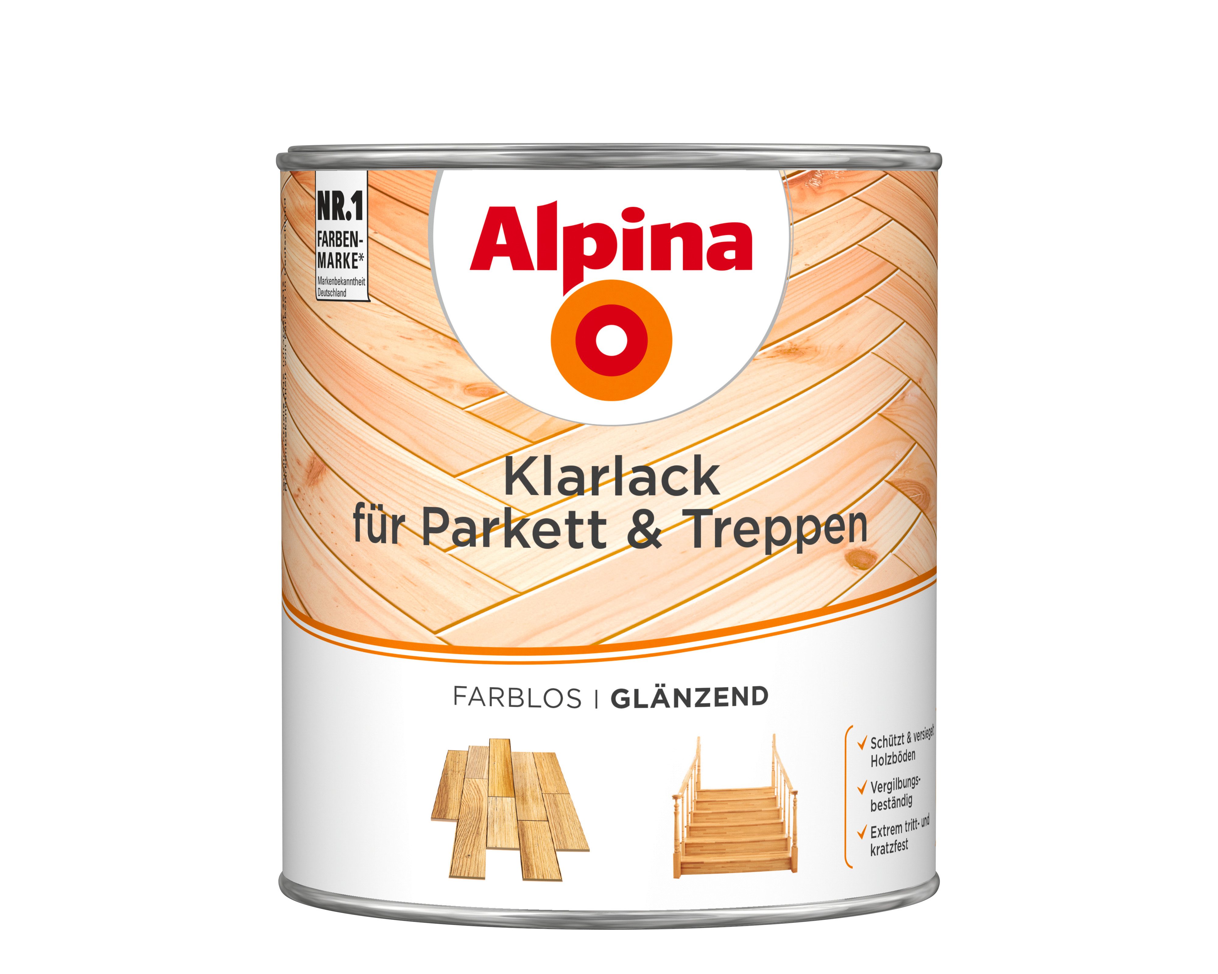 Alpina Treppen- und Parkettlack Klarlack für günstig online kaufen