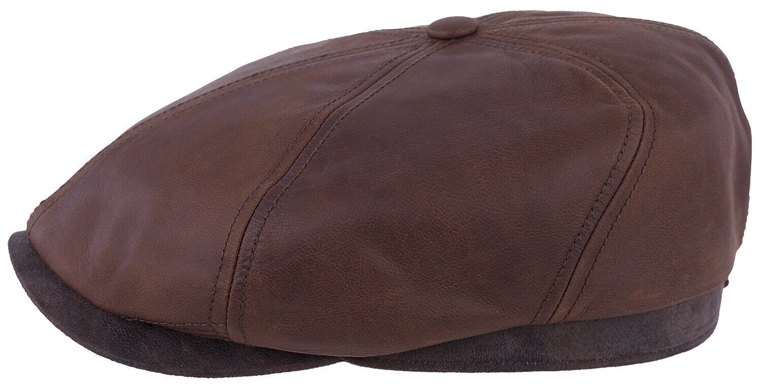 Stetson (1-St) Schirm Ledercap Flat Cap mit