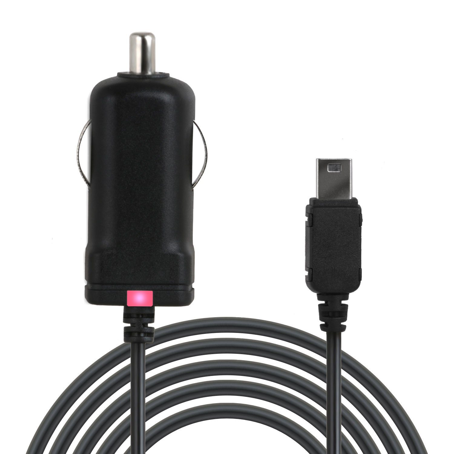 Wicked Chili cm, 100 Antenne Zigarettenanzünder-Stecker 1m KFZ mit MiniUSB MiniUSB, TMC 92/72/42/40/20 Ladegerät NAVIGON TMC LED-Funktionsanzeige zu integrierter Auto-Adapter und für