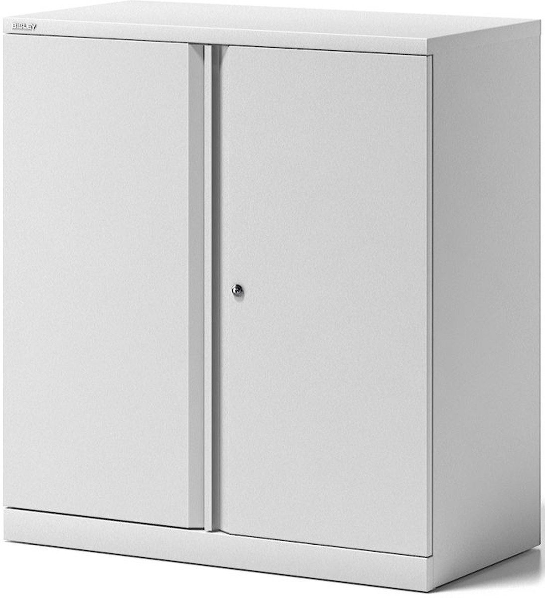 Bisley Aktenschrank Flügeltürenschrank Essentials 1 Fachboden 2 Ordnerhöhen verkehrsweiß