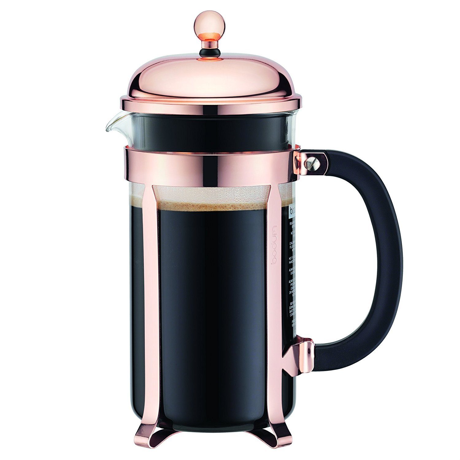Bodum Kochbesteckhalter Bodum Caffettiera French Press System Kaffeebereiter 1,0l Kupfer
