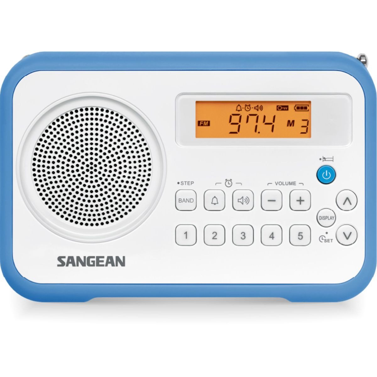 Sangean PR-D18 (Traveller 180) White/Blue Radio