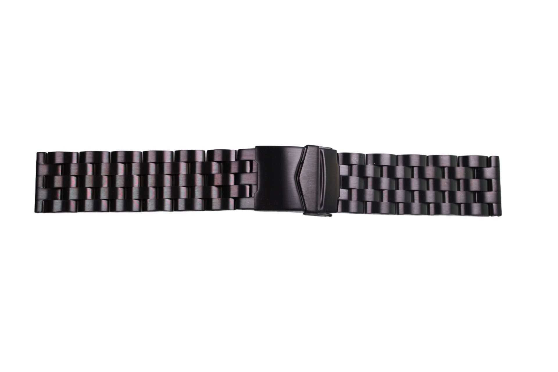 Eichmüller Uhrenring Uhrenband Schwarz 24mm, (2-tlg), Echt Leder