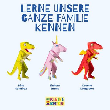 Der kleine Knick Schultüte Schultüte zum selber basteln, Drache & Dino Schulrex, steht von selbst