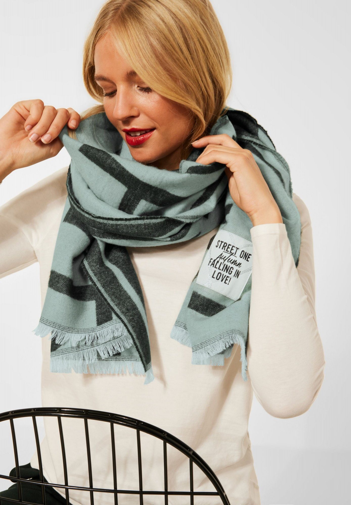 Street One Damen Langer Strickschal – Melange-Look, Ca. 200 X 25 Cm – Weich, Kuschelig Mit Stretchantel