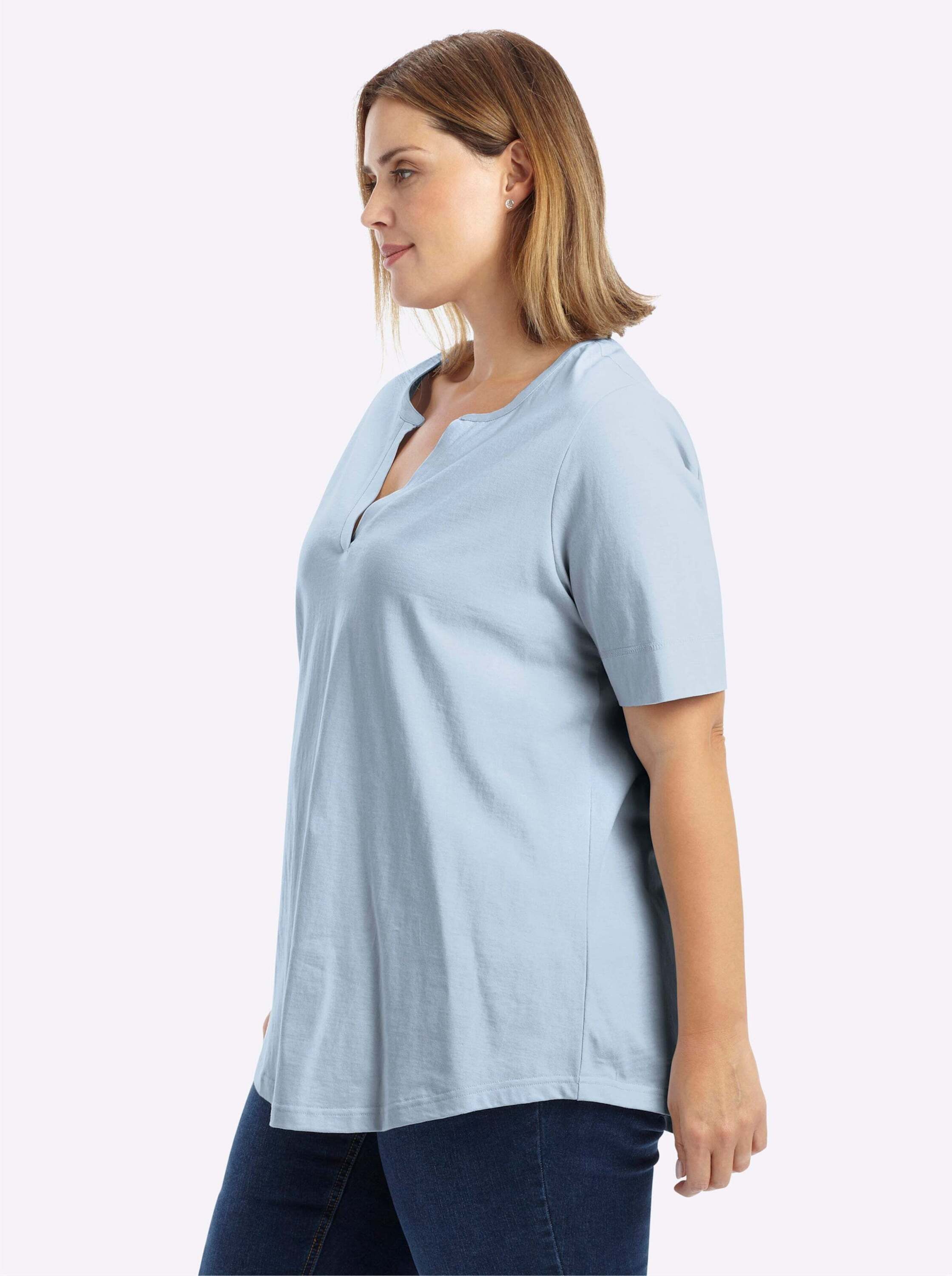 Sheego T-Shirt T-Shirt Kurzarm