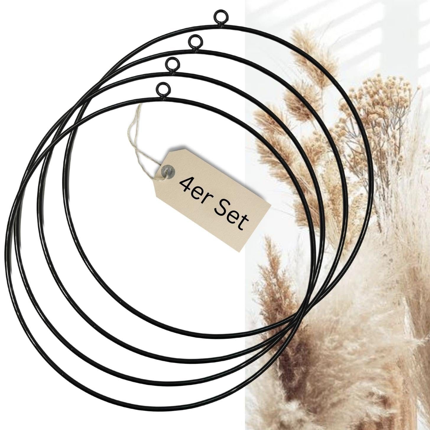 Bada Bing Hängedekoration Dekoring zum selbstgestalten Metallring schwarz Ø günstig online kaufen