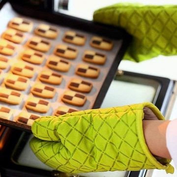 Caterize Topfhandschuhe 1 Paar Ofenhandschuhe,Topflappen Handschuh,Silikon Topfhandschuhe