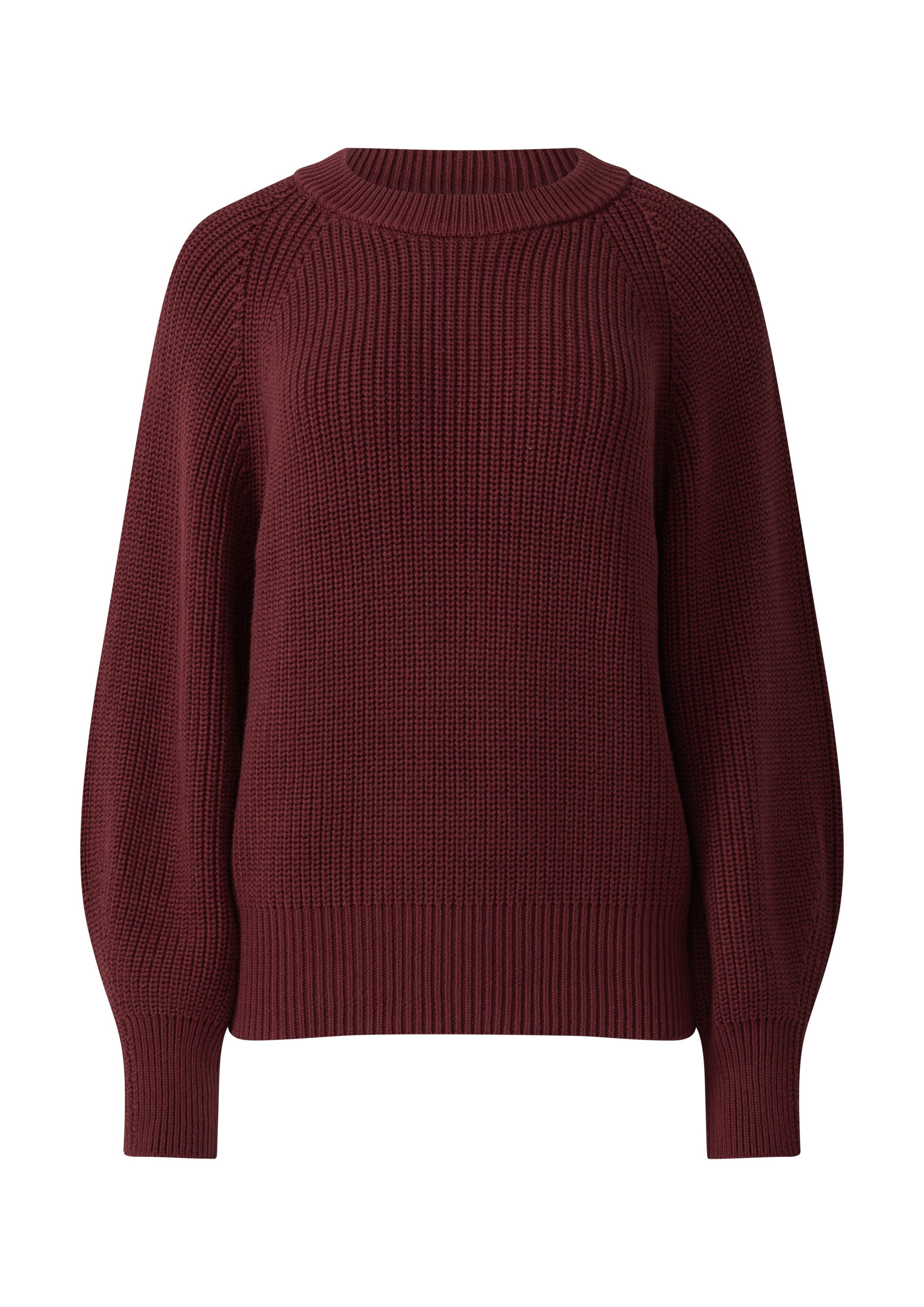 s.Oliver Longpullover Strickpullover Strickpullover mit Raglanärmeln im Relaxed Fit