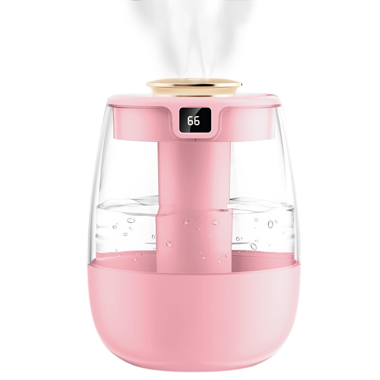 Coonoor Luftbefeuchter Top Fill Luftbefeuchter für das Schlafzimmer – 1,3 L 360° Doppel-Düse, Raum-Luftbefeuchter mit Nachtlicht, ideal für Pflanzen