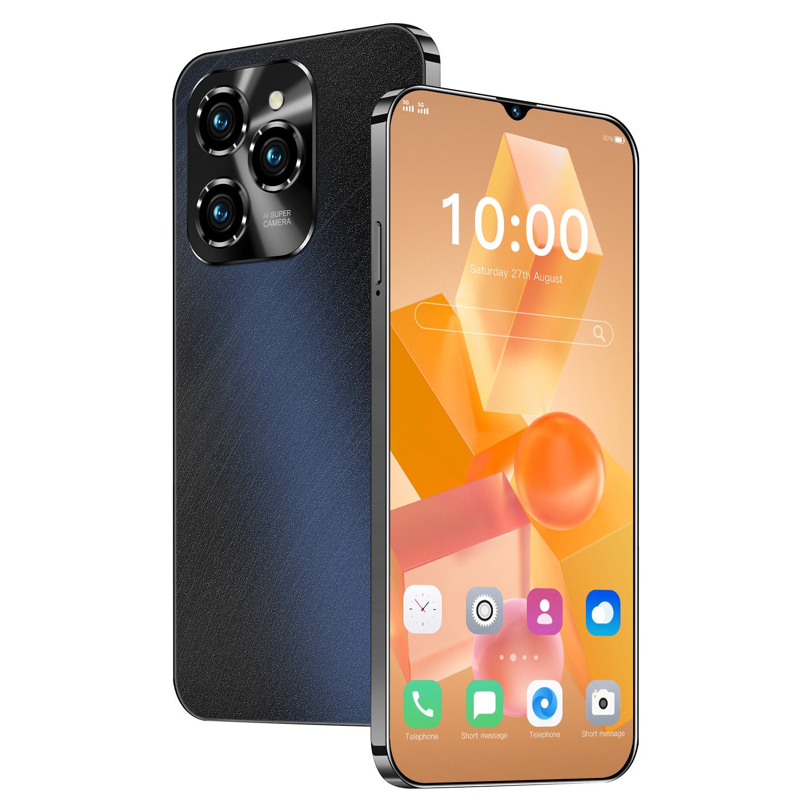HT Smartphone Handy (8 MP Kamera, 6,3-Zoll-Bildschirm, 2GB RAM+16GB ROM, 3000mAh Akku)