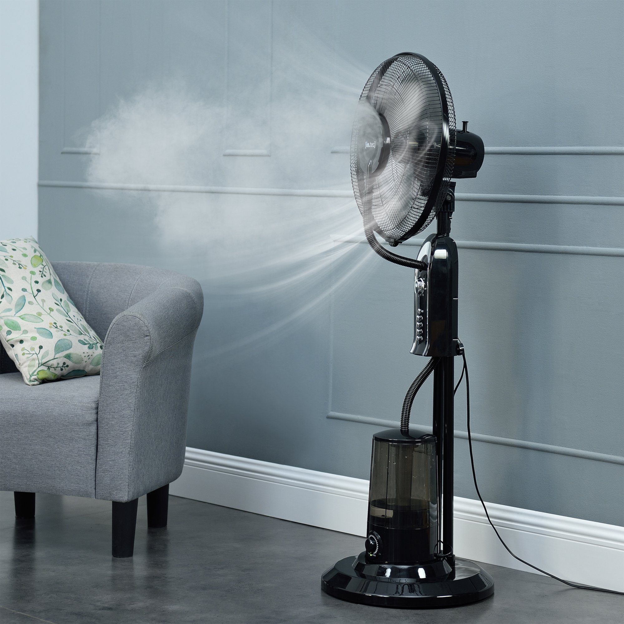 in.tec Standventilator, »Ninove« Nebelventilator 75W Sprühnebel günstig online kaufen