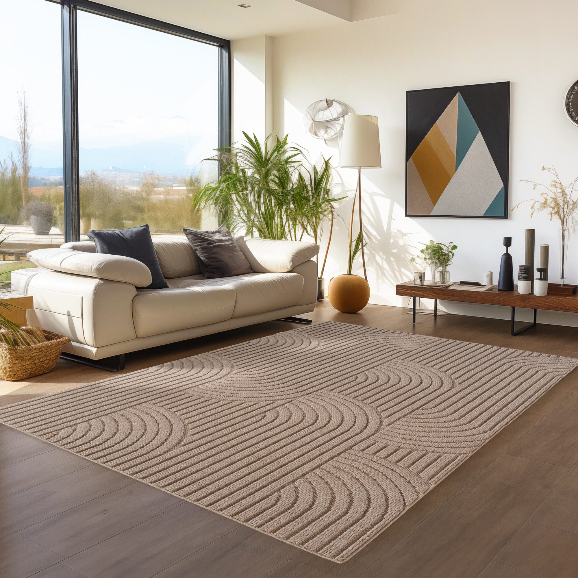 Teppium Teppich Skandinavischer Boho-Teppich mit Schlingenmuster, Rechtecki günstig online kaufen