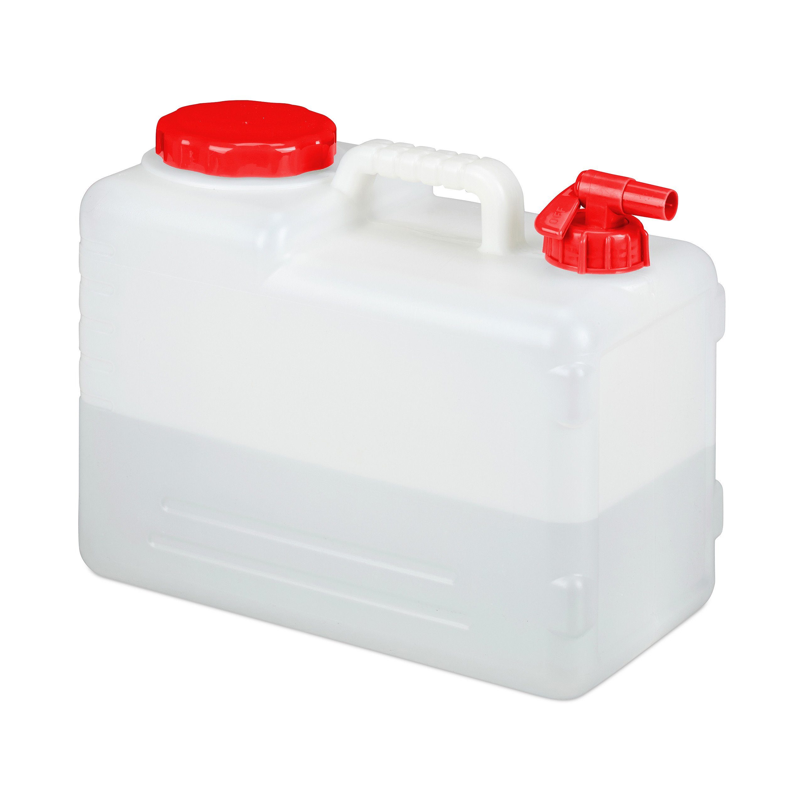 relaxdays Kanister Wasserkanister mit Hahn, 15 Liter