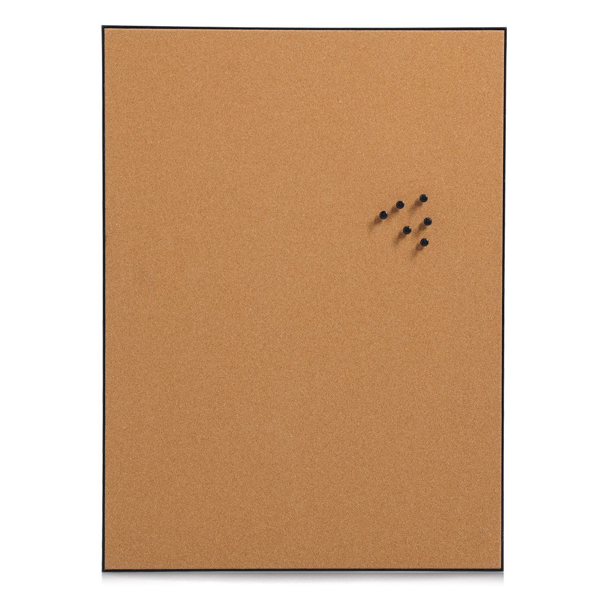 Zeller Present Pinnwand Pinboard, Kork/MDF/Kunststoff, schwarz