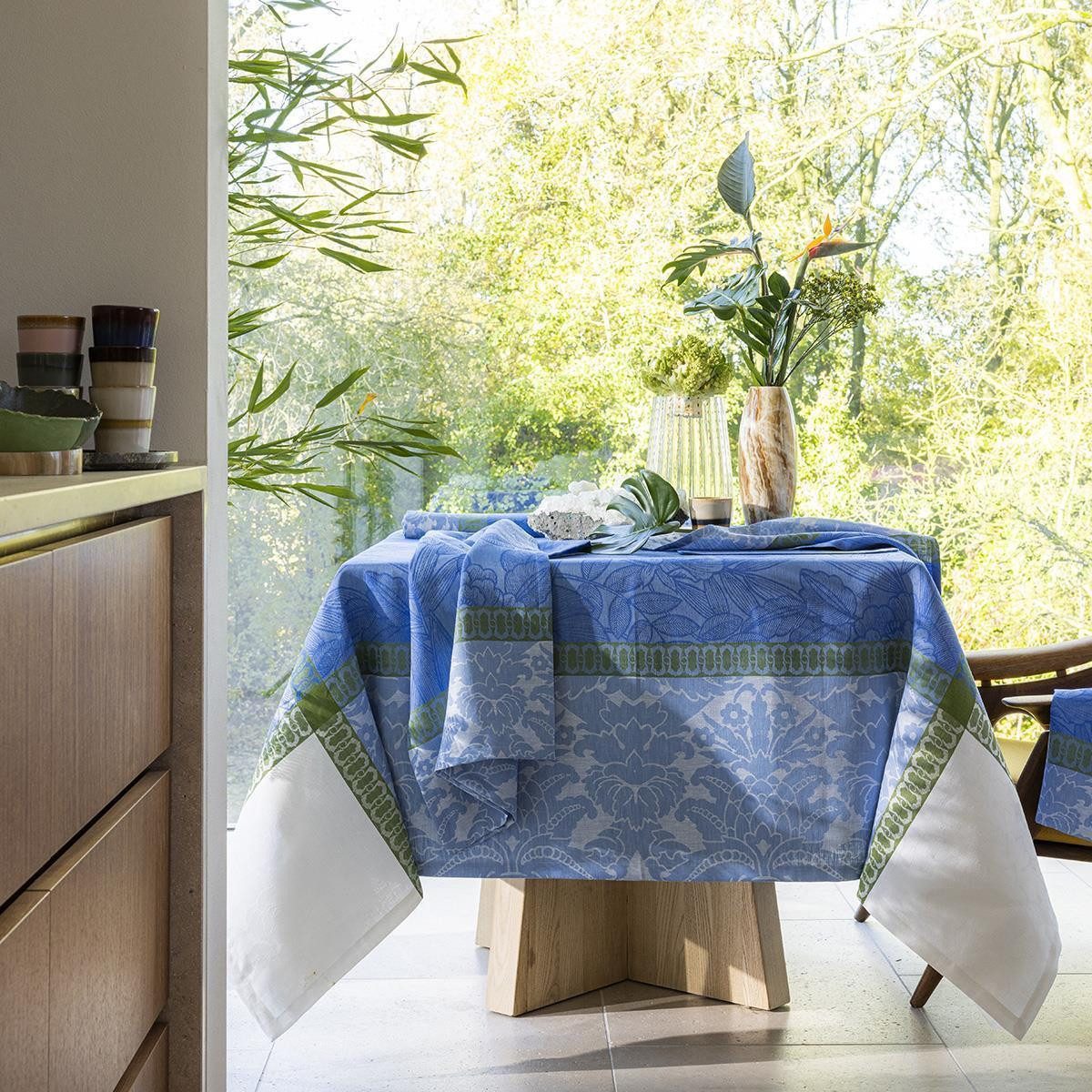 Le Jacquard Francais Tischdecke Le Jacquard Français Tischwäschekollektion Escapade Tropicale, jacquard-gewebt