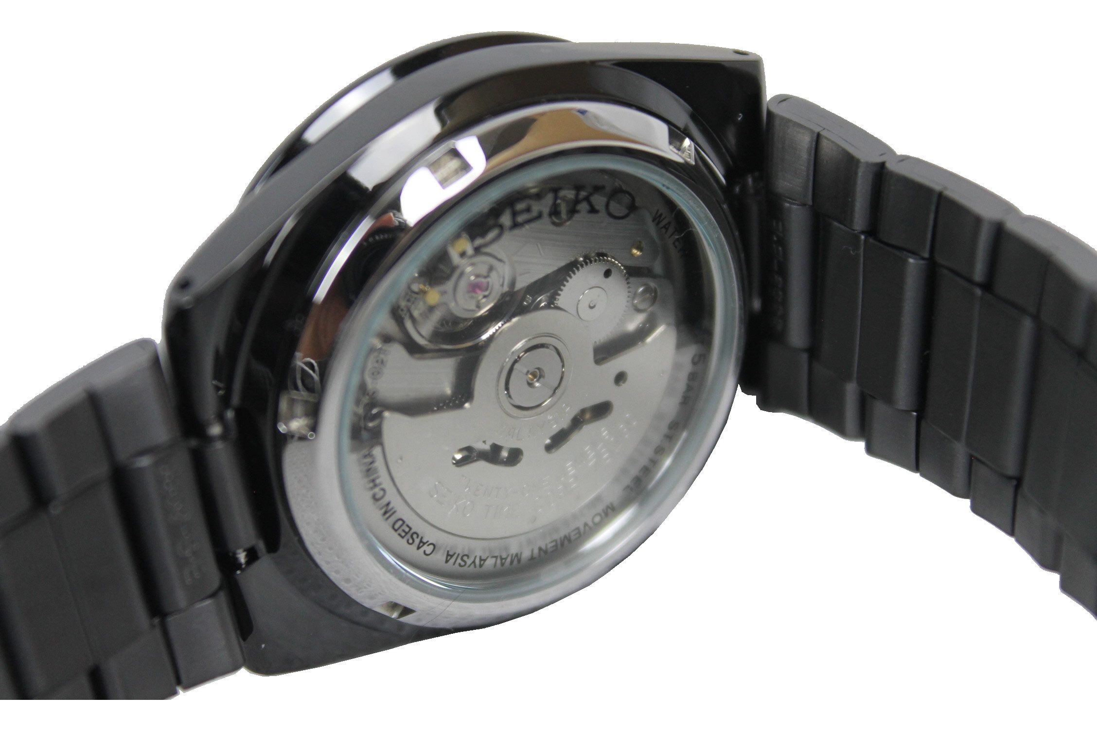 Seiko Automatikuhr 5 Herrenuhr Analog Automatik Schwarz, SNKE03KC