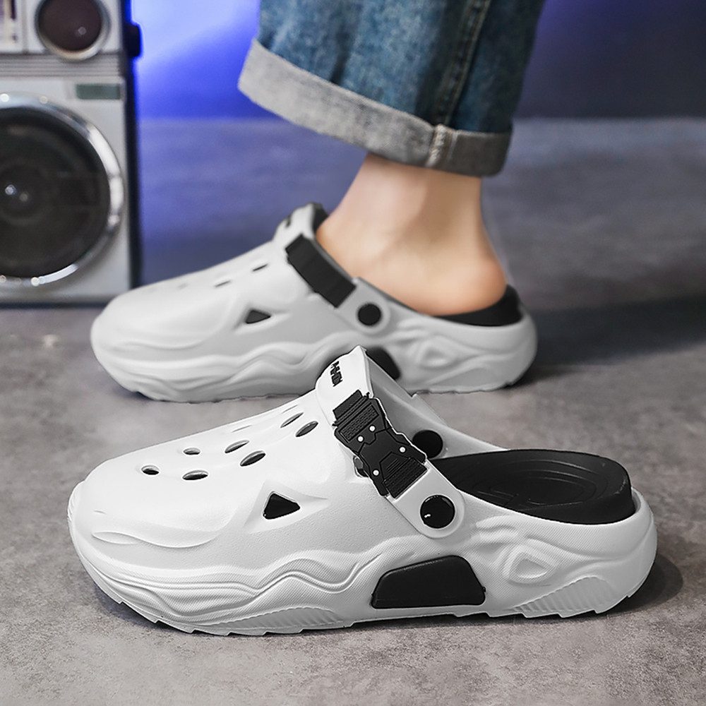 HUSK'SWARE Bequeme Gartenschuhe mit Schnalle Clog (Verstellbarer Fersenriemen mit Schnalle, Vielseitig einsetzbar) Stylisches und sportliches Design Stoßdämpfende Laufsohle