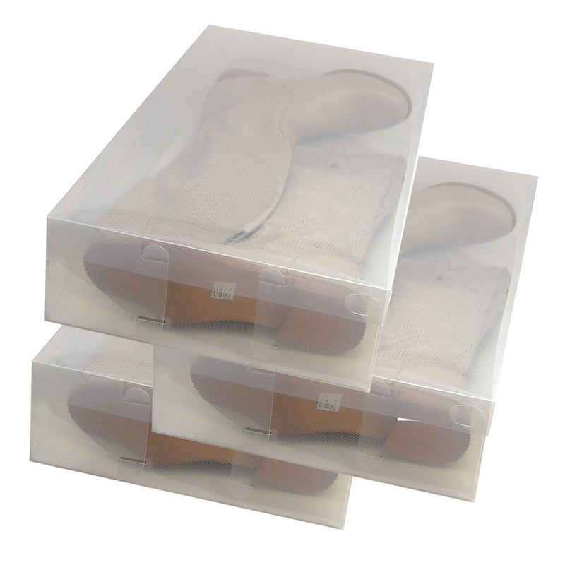 dynasun Schuhbox »PP436« (3 St), PP436 Schuhbox Schuhkasten Lagerkasten Box Schuhschachtel für Aufbewahrung Stiefel Faltbare Halter für Damen und Herren