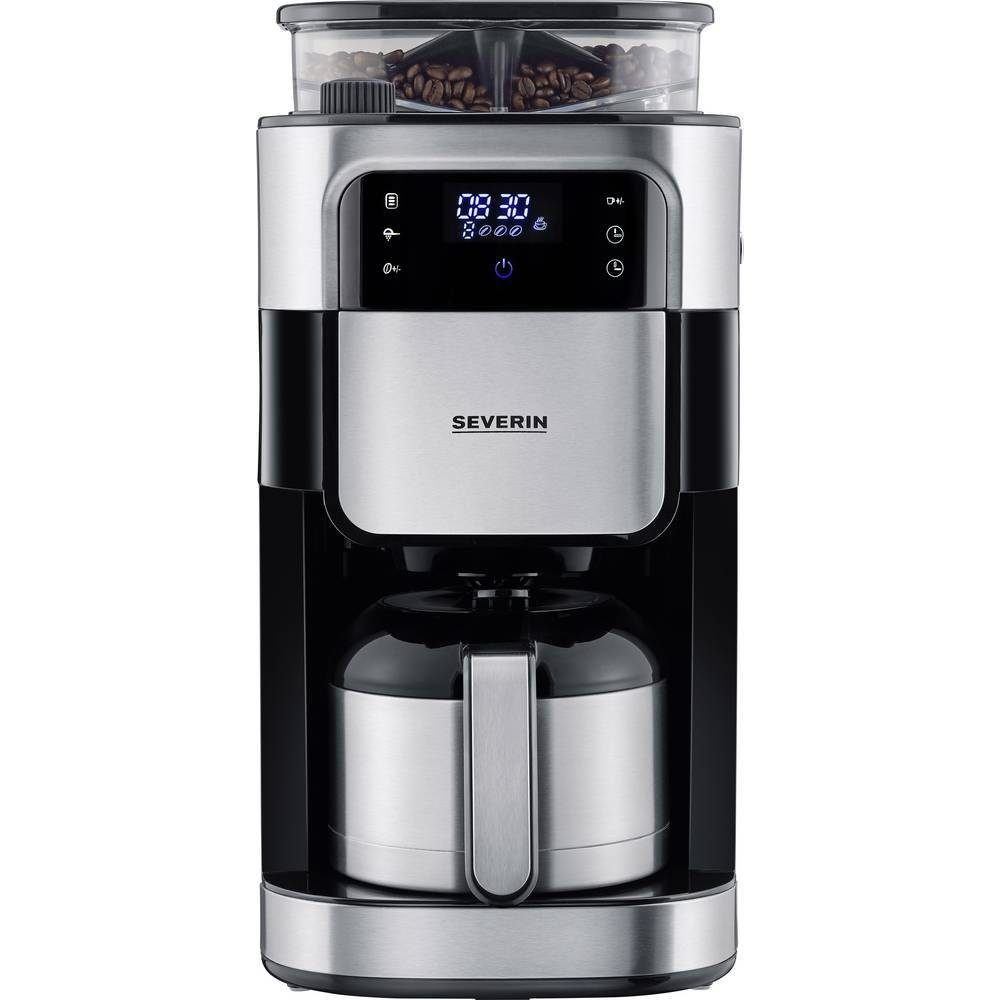 Severin Kaffeebereiter, Display, Isolierkanne, mit Mahlwerk, Timerfunktion, Warmhaltefunktion
