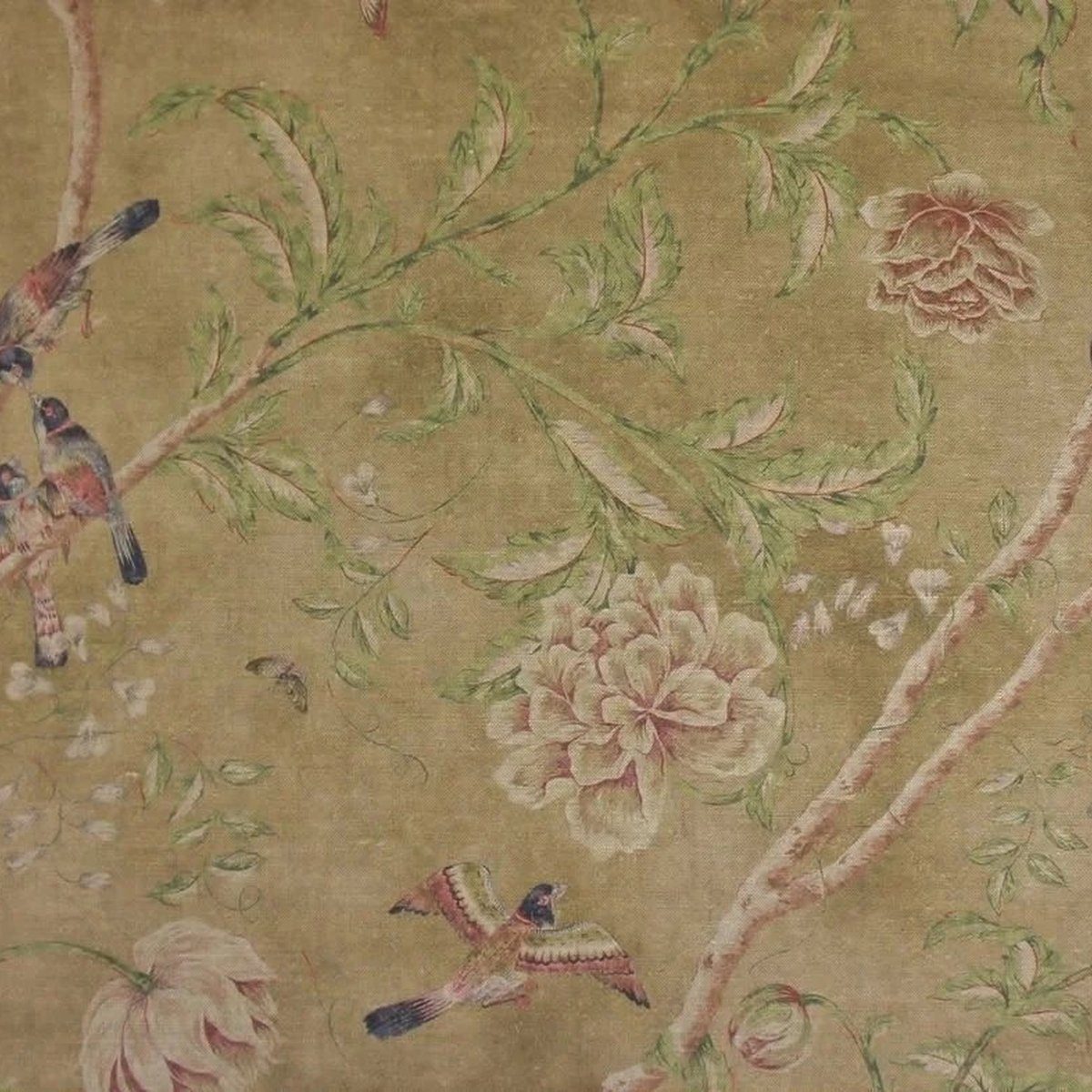 Stofferia Stoff Dekostoff Englisches Leinen Paradiso Oat Old Gold, Breite 146 cm, Meterware