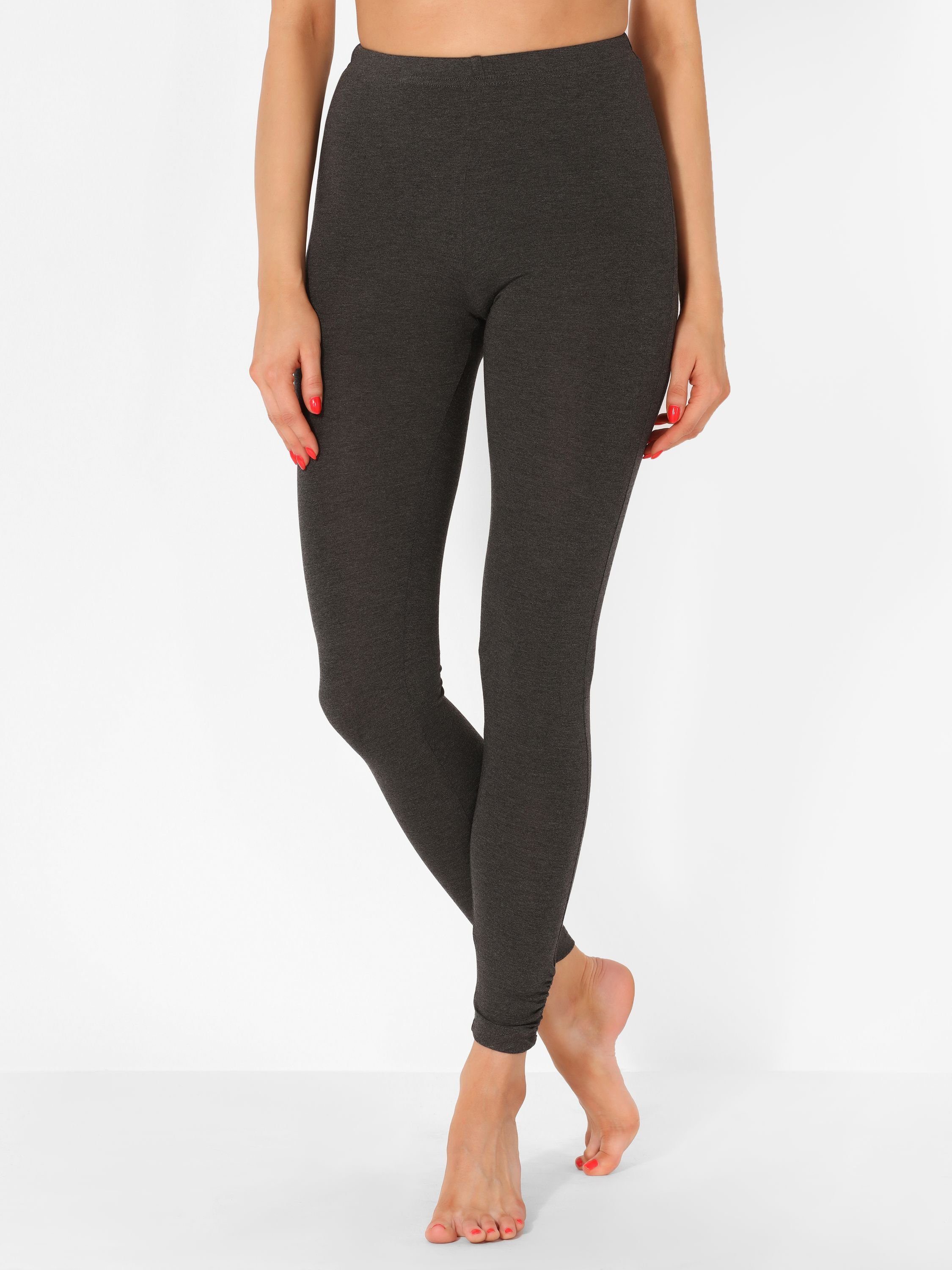 Merry Style Leggings Damen Lange Leggings aus Viskose MS10-345 (1-tlg) elastischer Bund