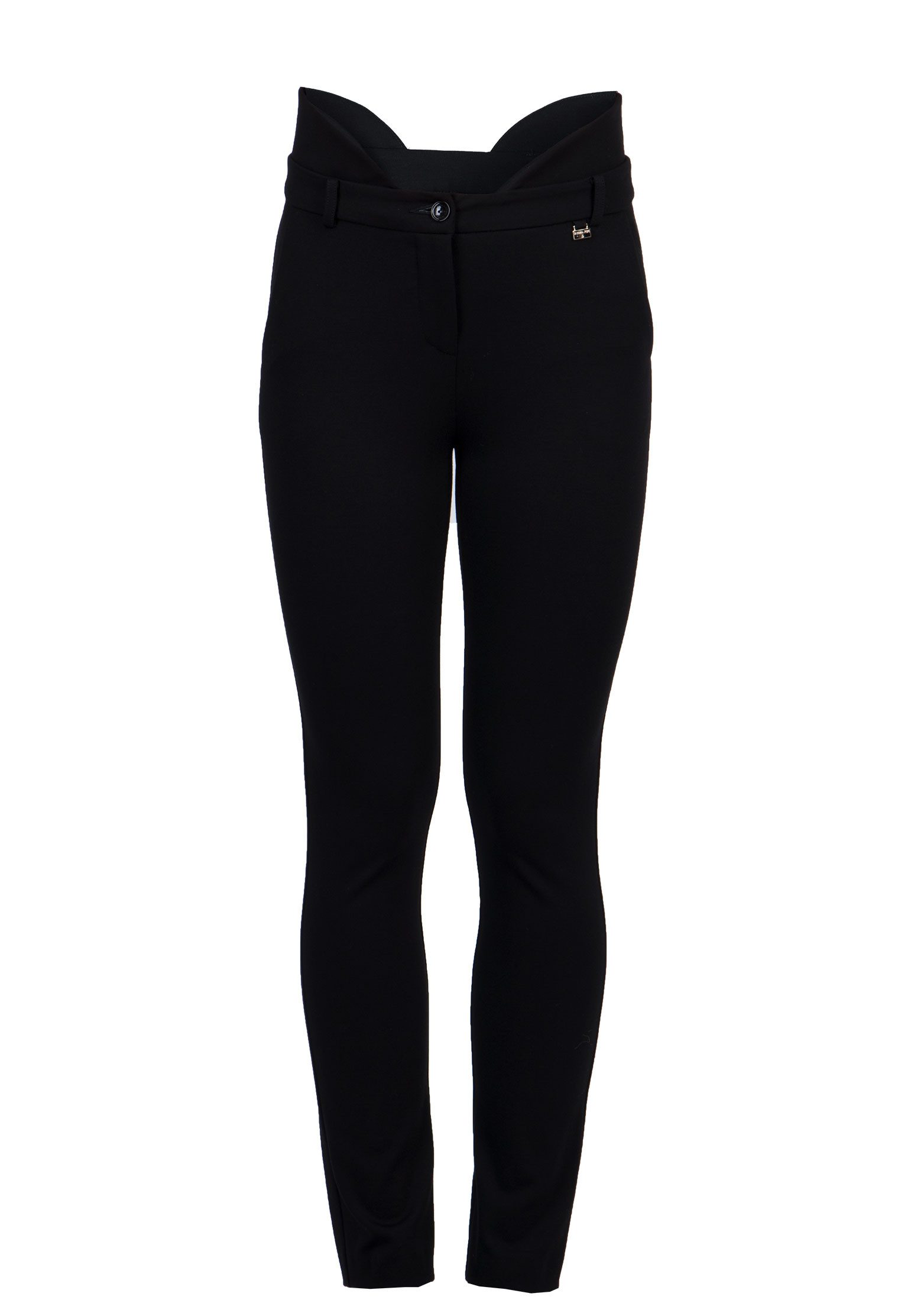 Patrizia Pepe Loungepants extrem schlanke Hose mit hoher Taille Gr.40