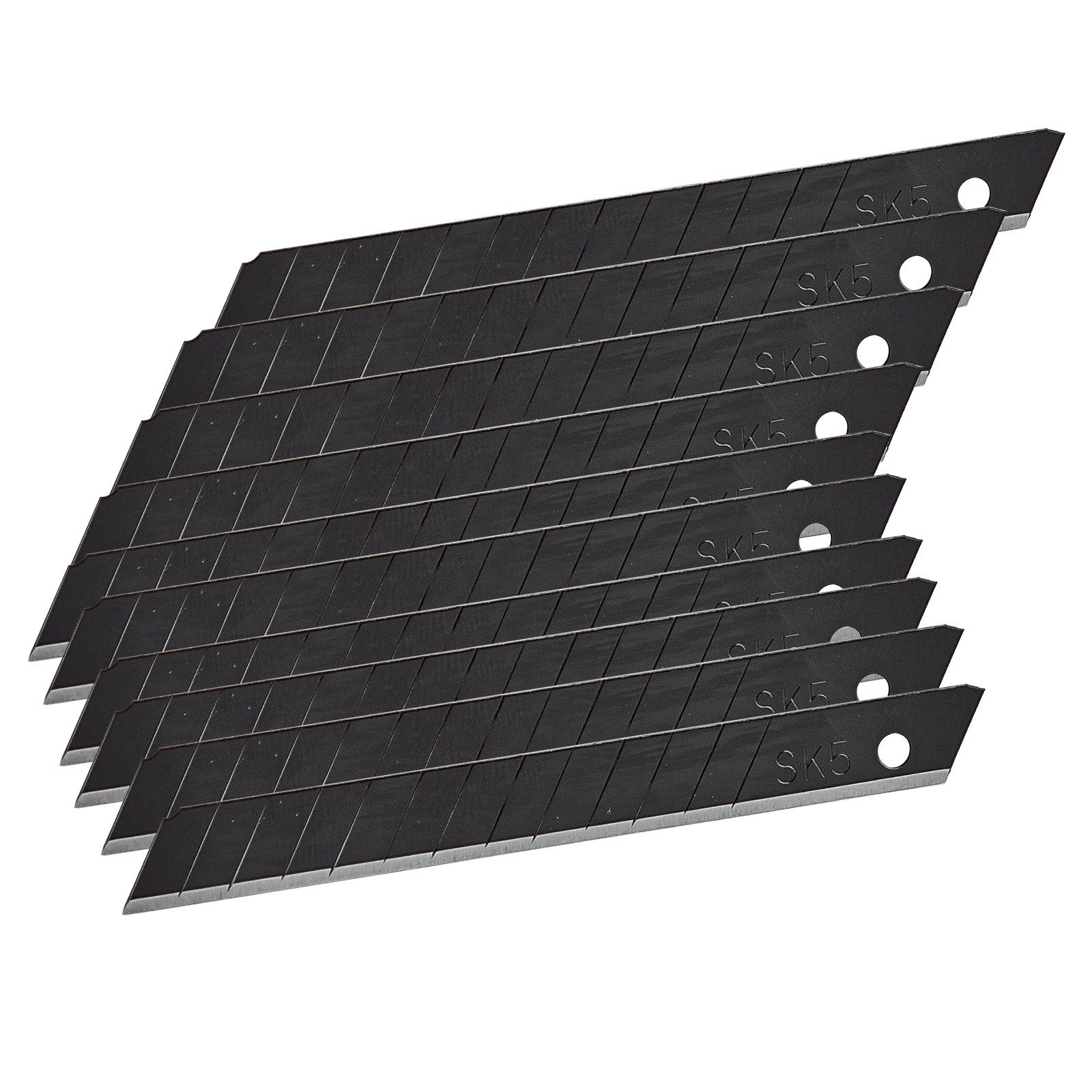 KesTek Cuttermesser Abbrechklingen SK5 schwarz 9-18mm, (10-tlg) günstig online kaufen