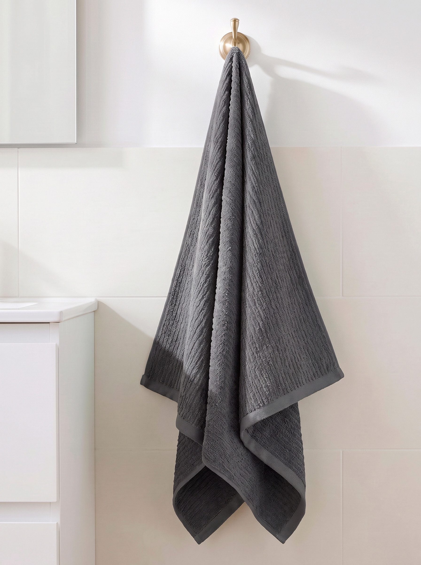 OTTO home Handtuch Riva, 50x100, Premium Handtücher, 500 gr/m², Webfrottier (1-St), Hoch-Tief-Struktur, Streifen, weich, 5 Jahre Garantie