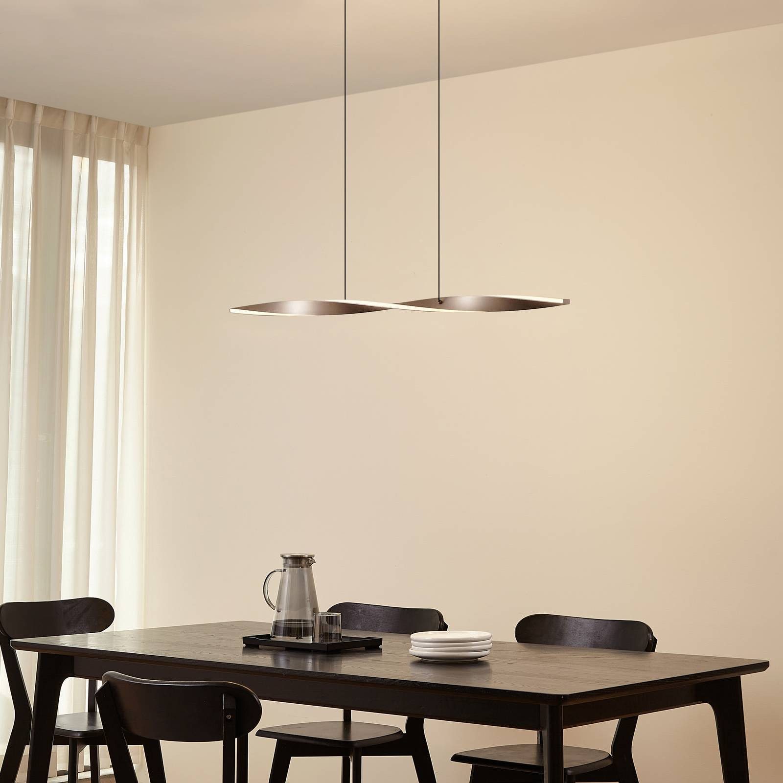 Lindby Hängeleuchte Jaren, 1 x 25 W LED, Farbwechsel warmweiß / tageslicht