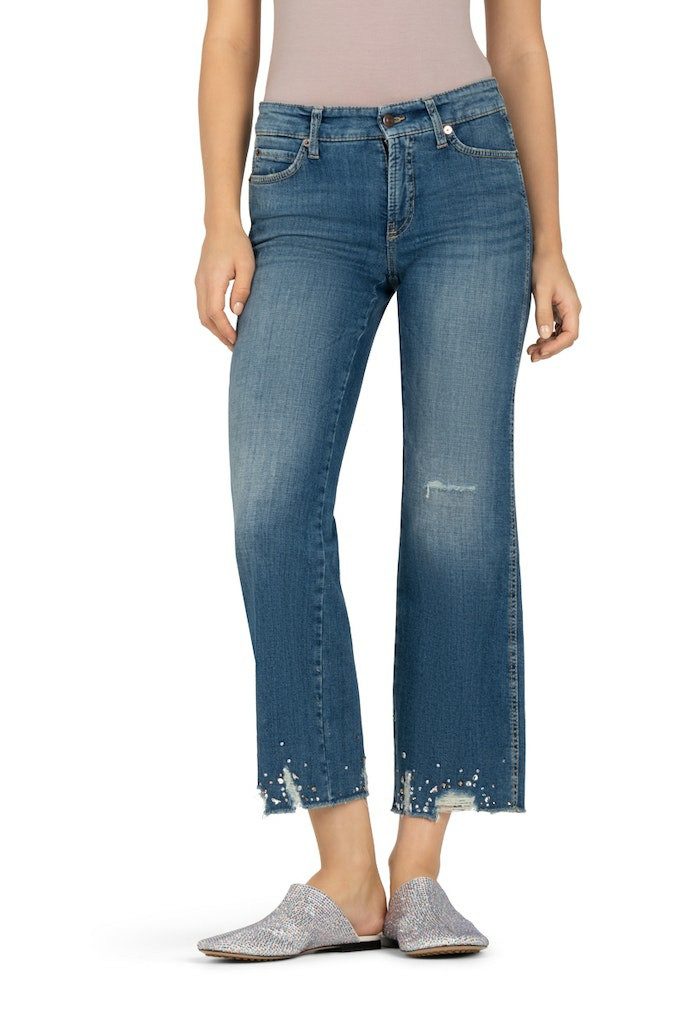 Cambio 5-Pocket-Jeans Straight Leg Jeans für Damen (1-tlg)