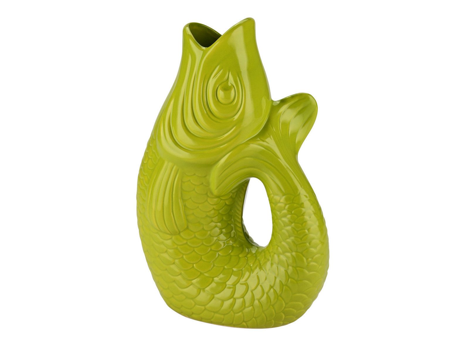Dekovase Monsieur Carafon Vase / Karaffe Fisch L lime 2,7l